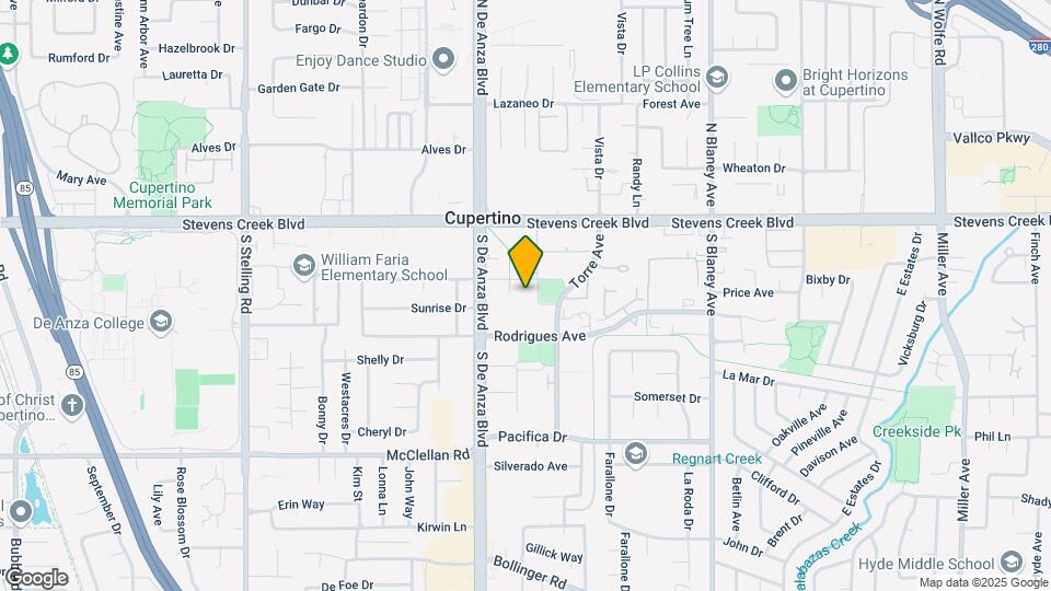 Cupertino Park Center Map and Location Details