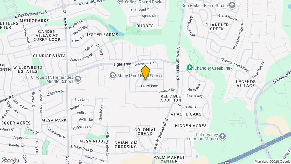 1703 Verbena Way Map and Location Details
