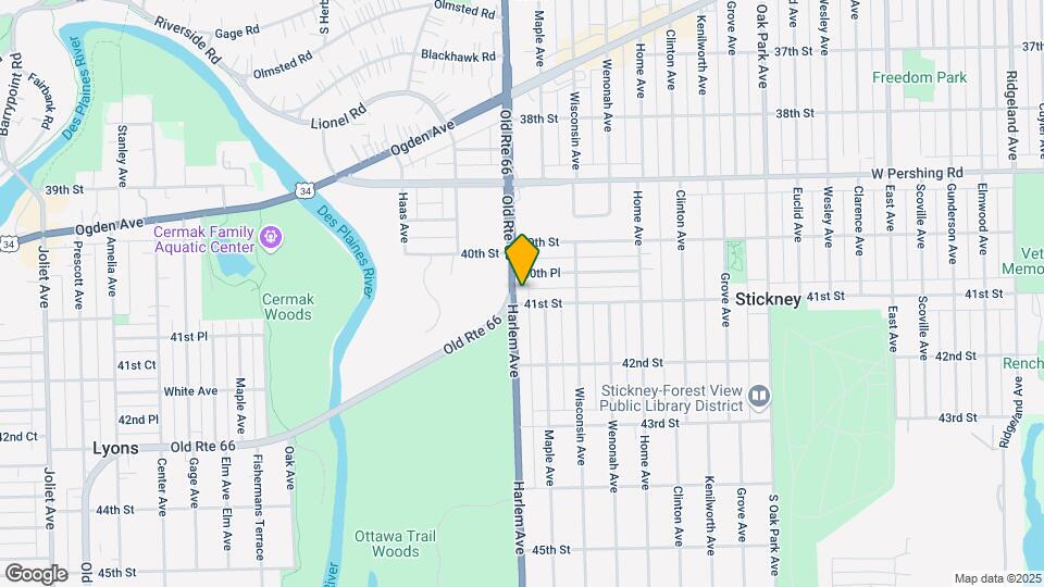 4041 Harlem Ave Mapa y Detalles de la Ubicación