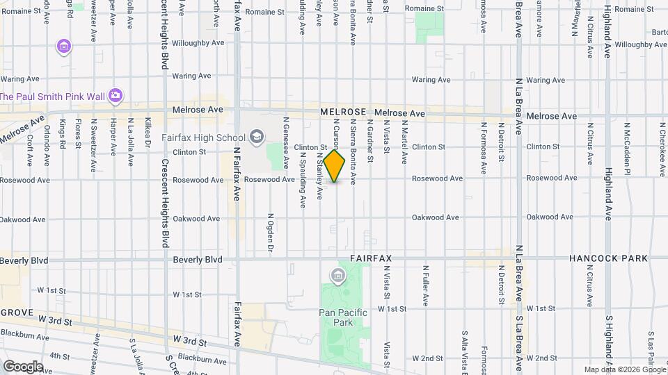 453-455 N Curson Ave Mapa y Detalles de la Ubicación