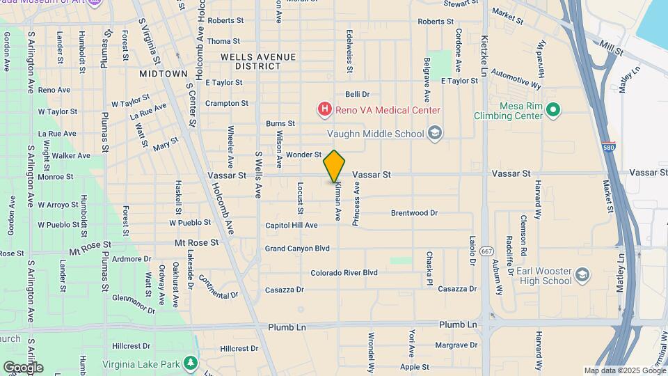 1325 Kirman Ave Map and Location Details