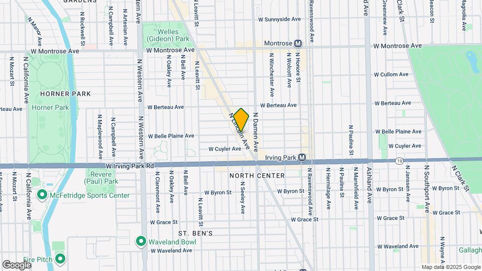 2035 W Belle Plaine Ave Map and Location Details