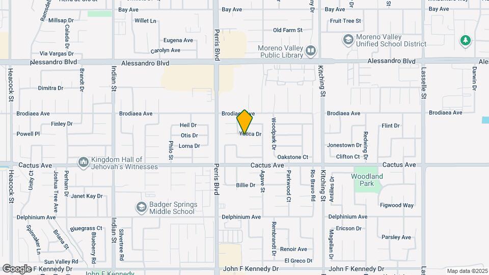 25127 Yucca Dr Map and Location Details