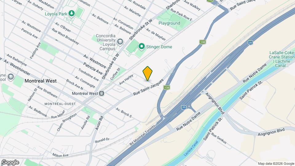 2020 West Broadway Rue Map and Location Details