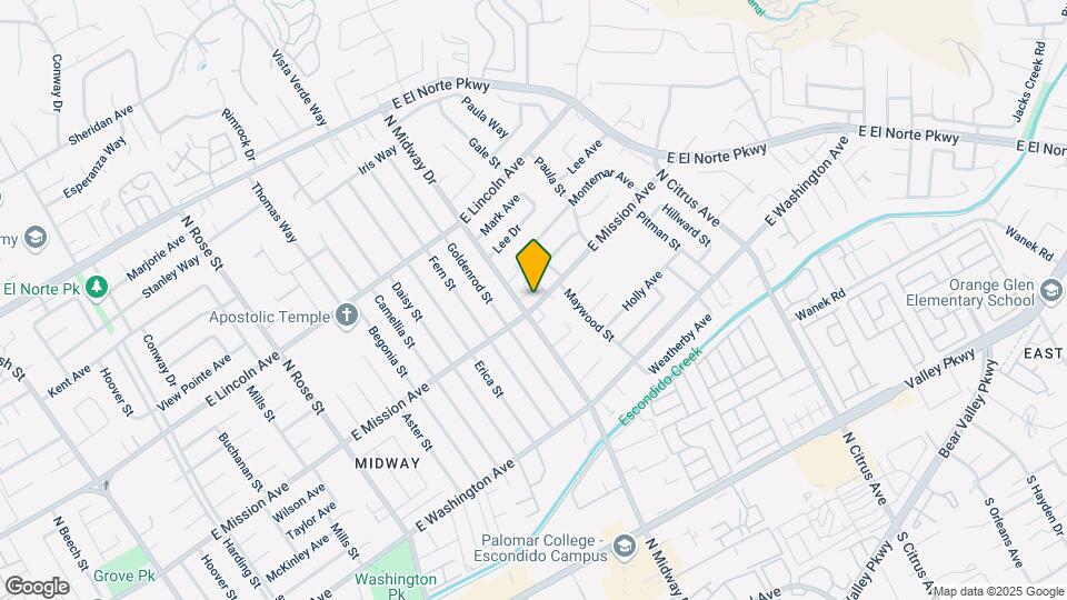 2012 E Mission Ave Map and Location Details
