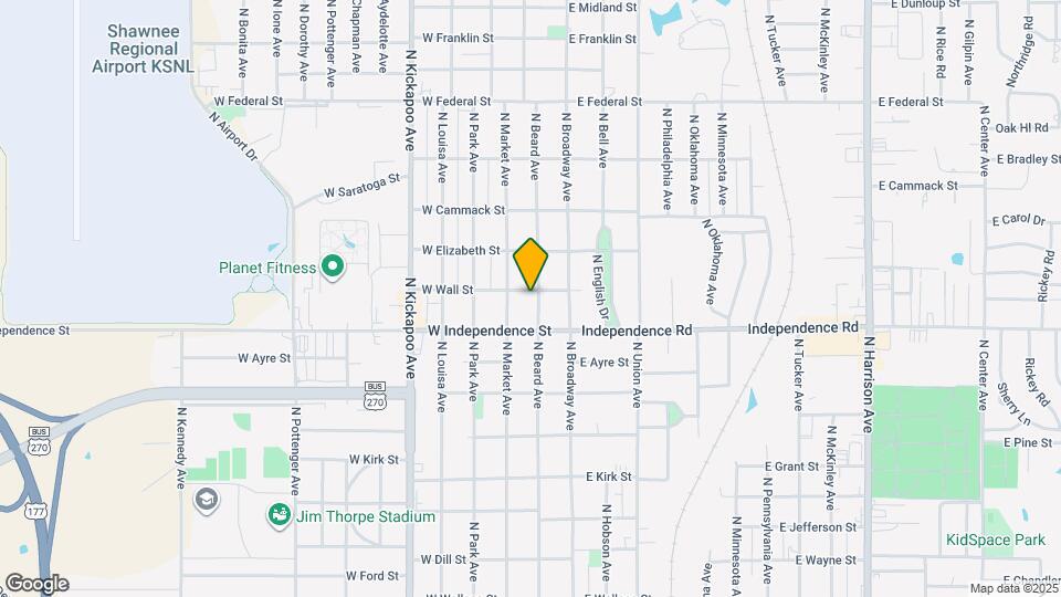 1528 N Beard Ave Map and Location Details