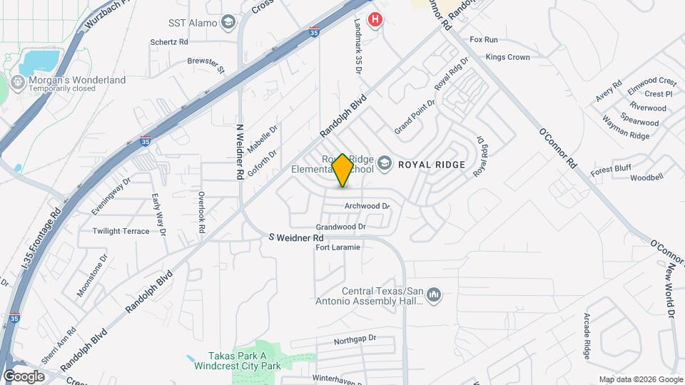 5854 Royal Rdg Dr Map and Location Details