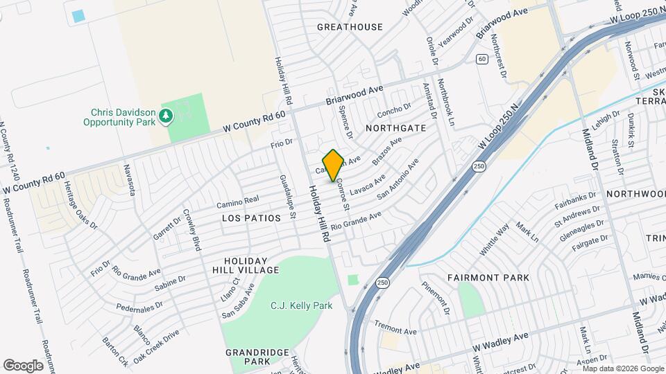 5303 Brazos Ave Map and Location Details