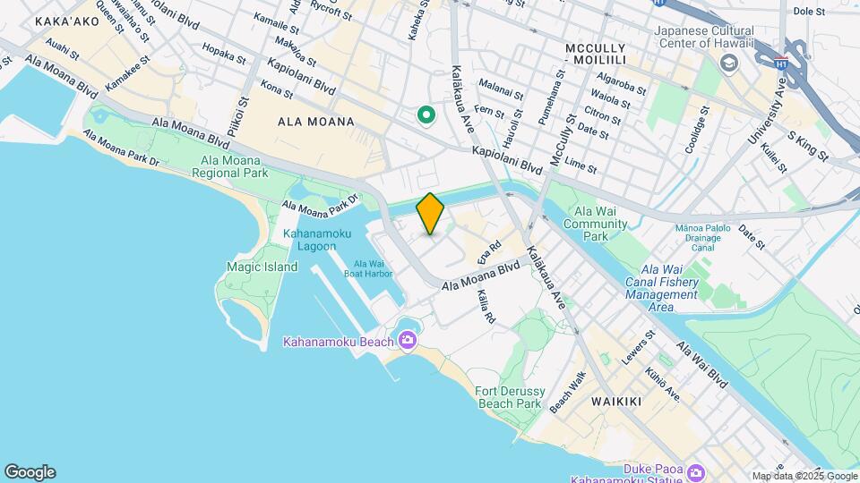 Moana Vista Apartments Mapa y Detalles de la Ubicación