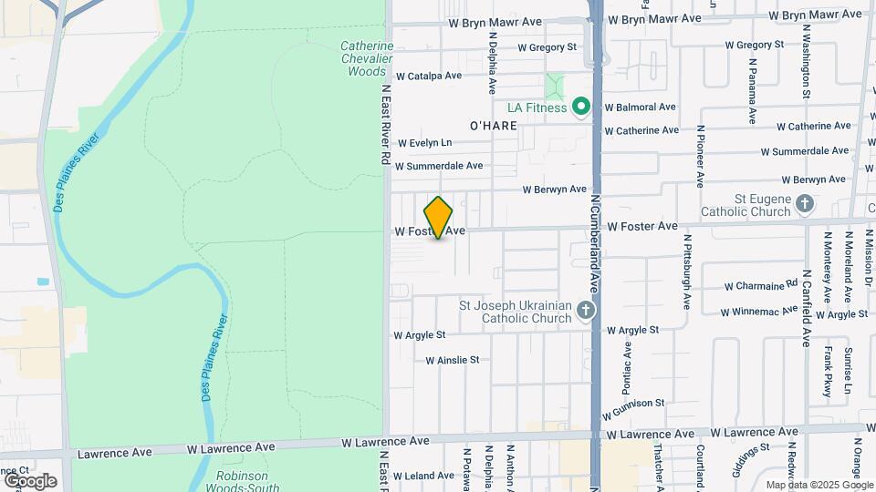 8701 W FOSTER Ave Map and Location Details