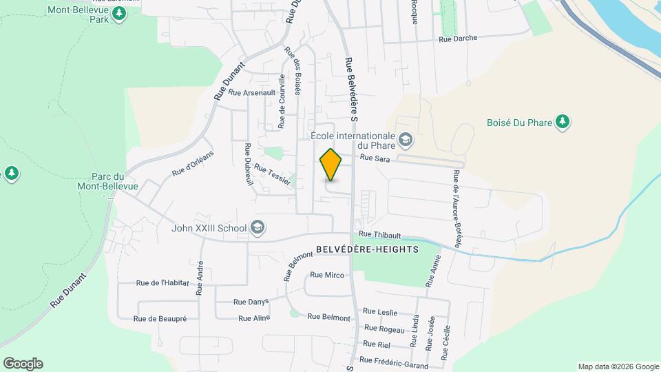 1865 Belvédère S Map and Location Details