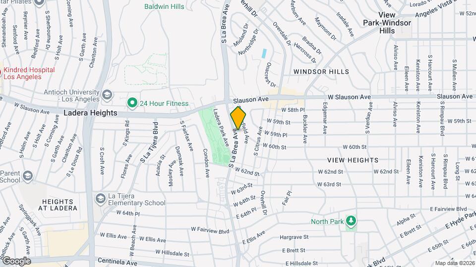 5928 S La Brea Ave Map and Location Details
