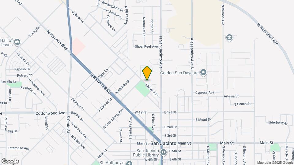 249 Idyllwild Dr Map and Location Details