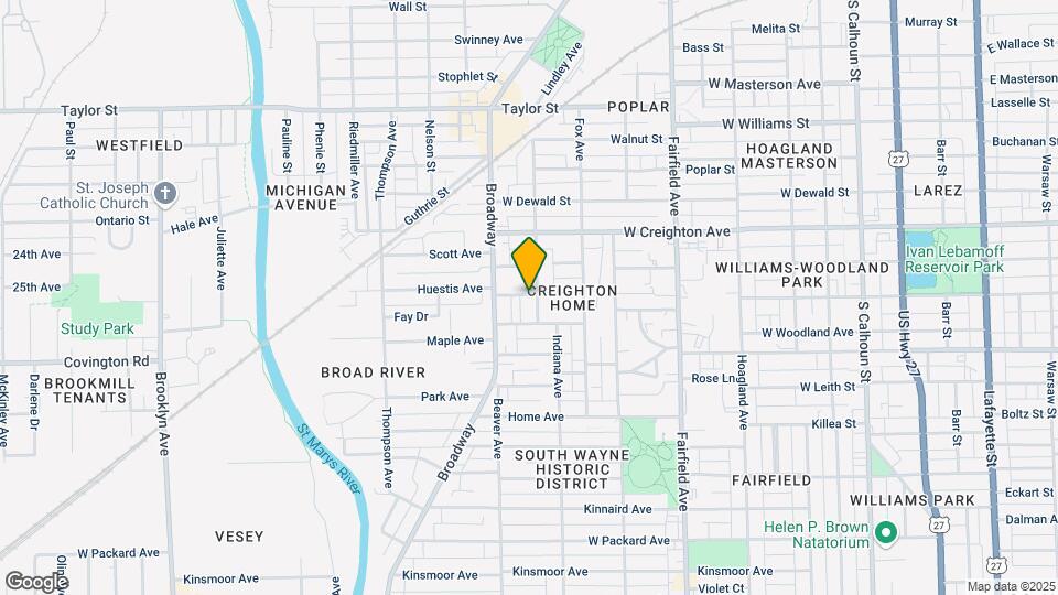 2504 Miner St Map and Location Details