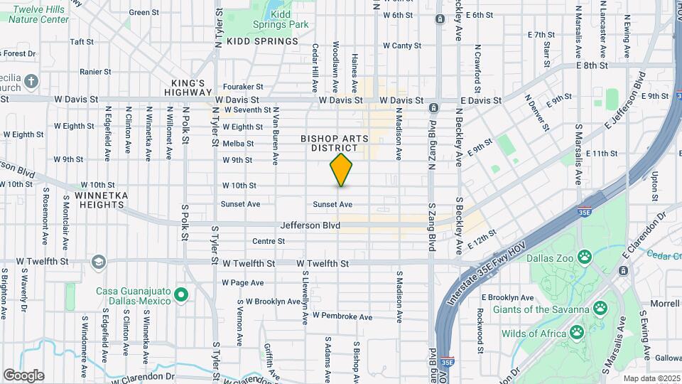 438 W 10th St Map and Location Details