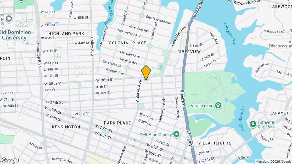 416 37th St Map and Location Details