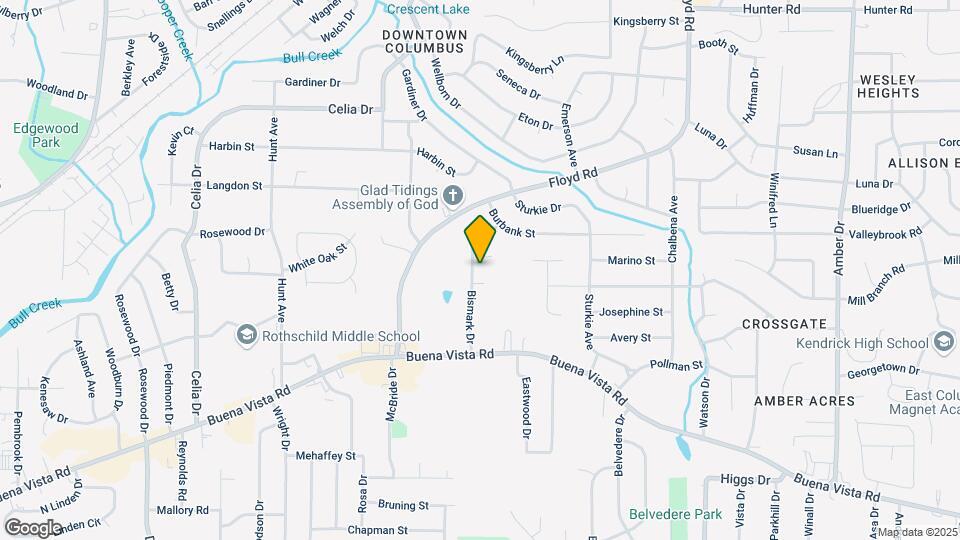 1208 Bismark Dr Map and Location Details