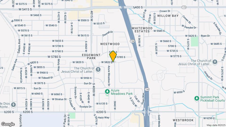 3853 W 5820 S Map and Location Details