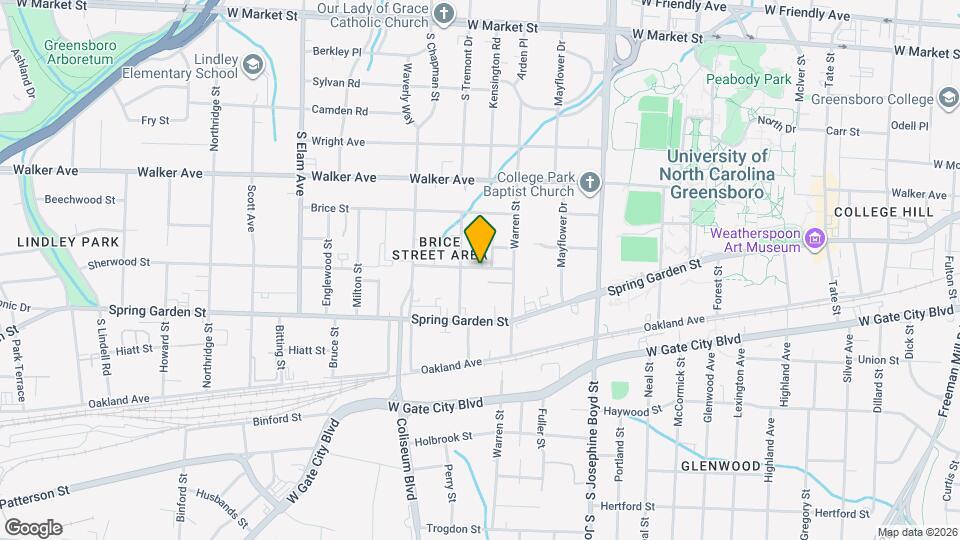 1715 Sherwood St Map and Location Details