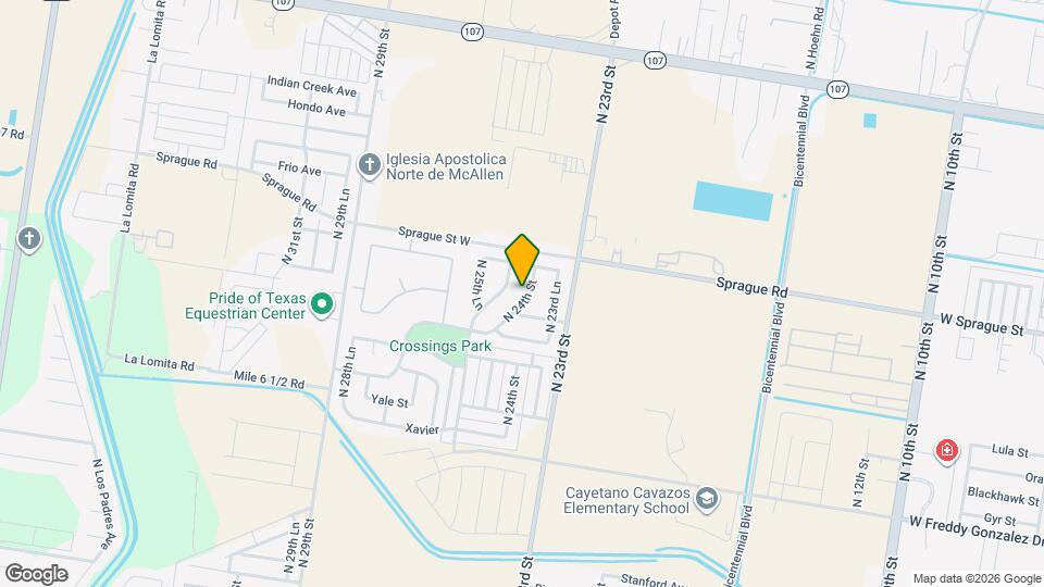 10613 N 24th St Map and Location Details