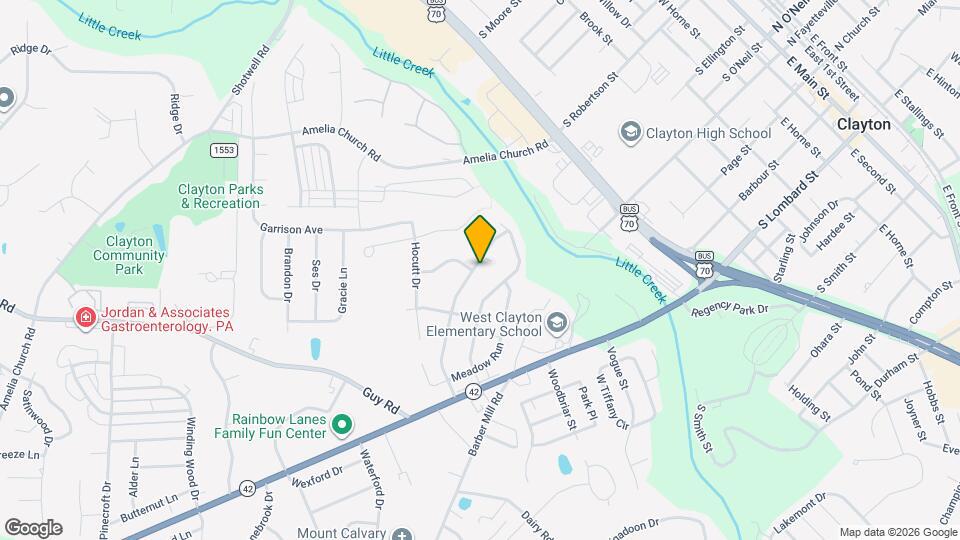 106 Cricket Hollow Run Mapa y Detalles de la Ubicación