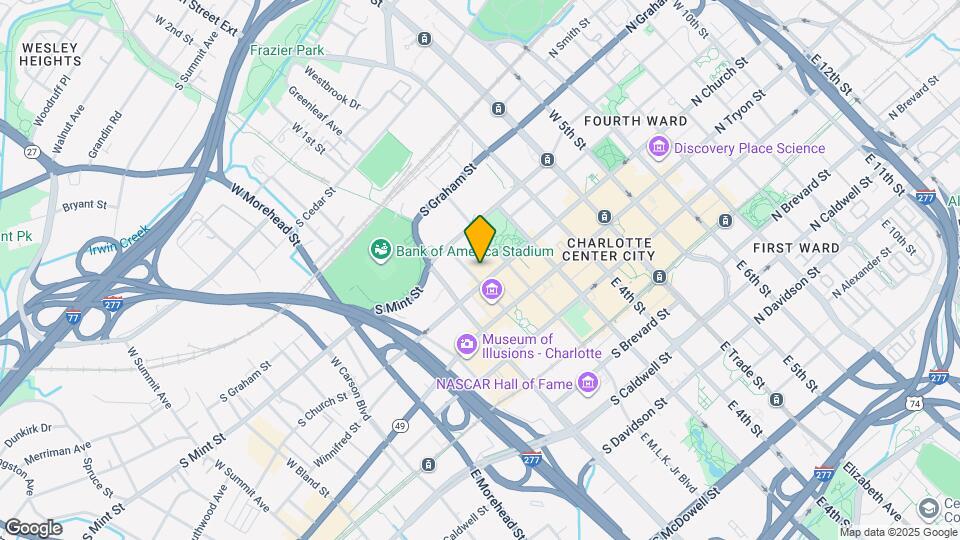 440 S Church St Map and Location Details