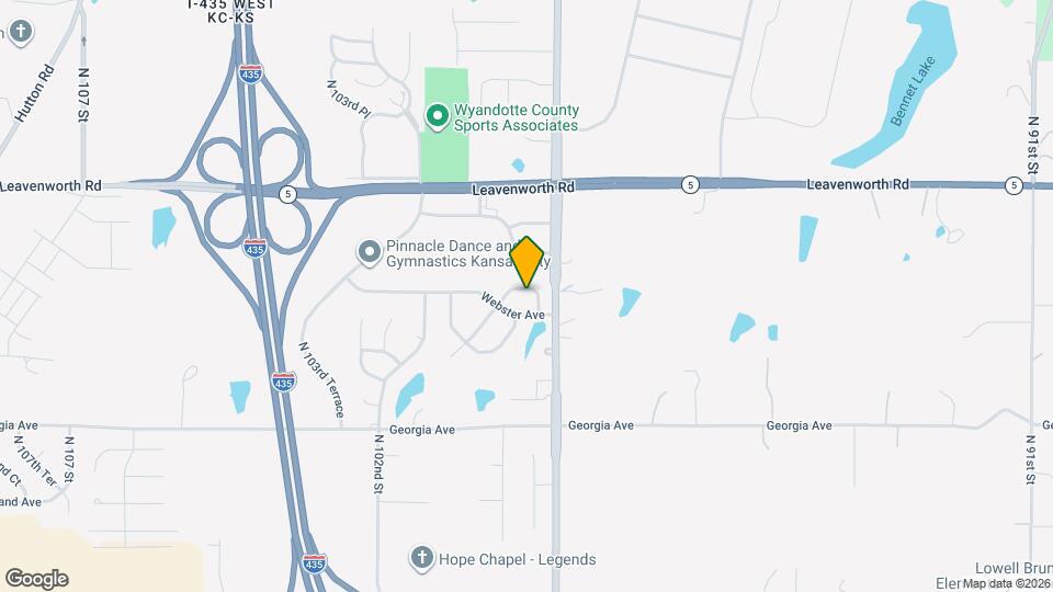 9916 Webster Cir Map and Location Details