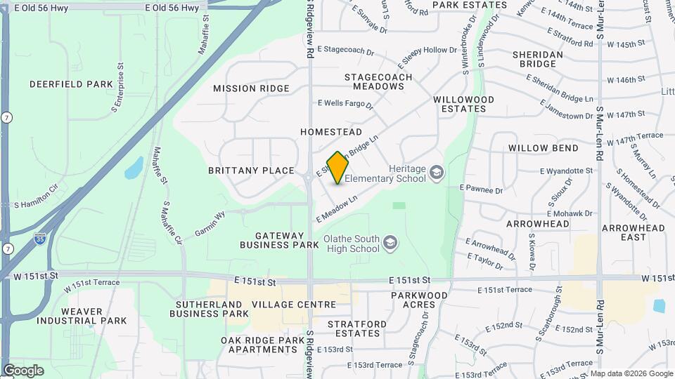 1419 S Sheridan Bridge Pl Map and Location Details