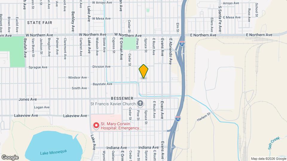 1543 Spruce St Map and Location Details