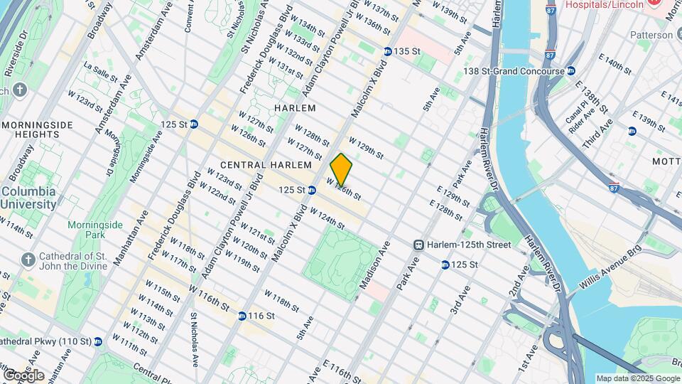 52 W 126th St Map and Location Details