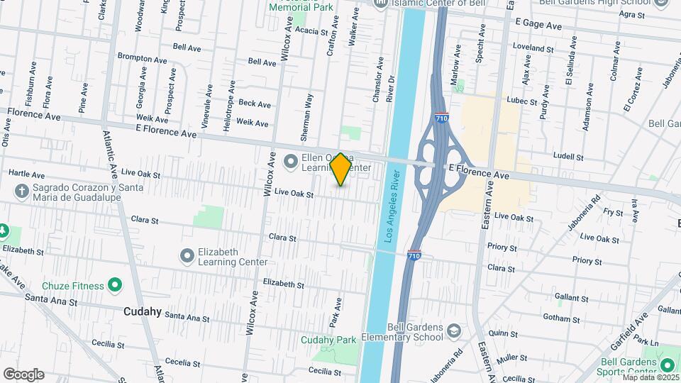 5211-5221-1/2 Live Oak St Map and Location Details