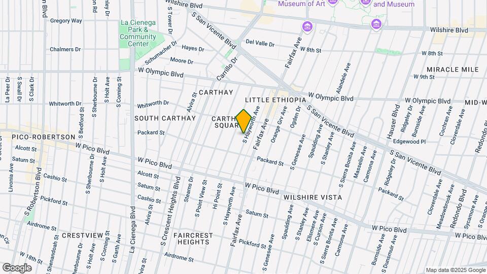 1141 S Hayworth Ave Mapa y Detalles de la Ubicación