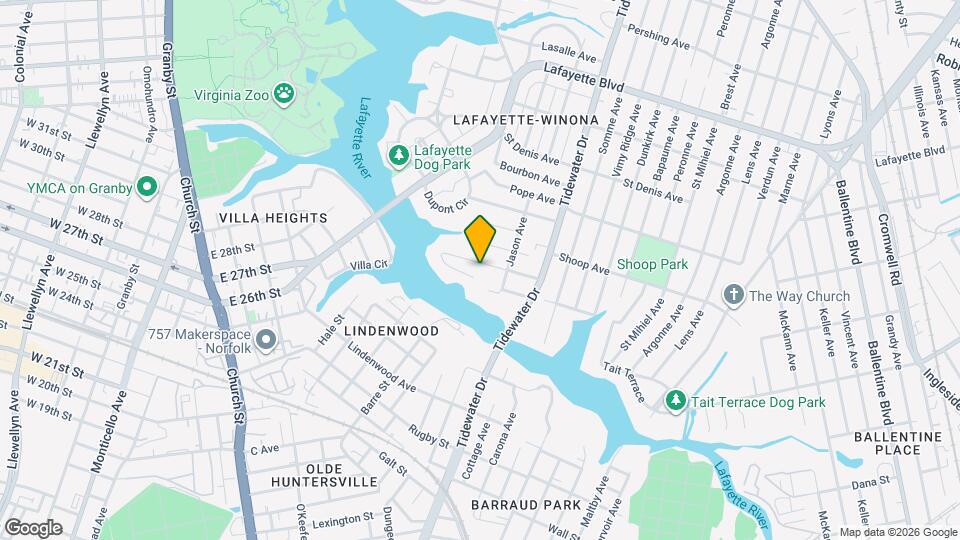 1739 Hancock Ave Map and Location Details