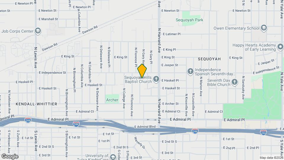 729 N Florence Pl Map and Location Details