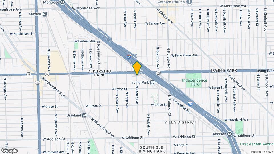 3941 N Keeler Ave Map and Location Details