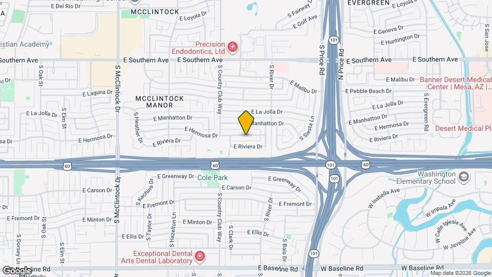 2051 E Hermosa Dr Map and Location Details