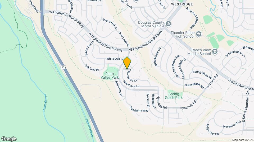 10189 Woodrose Ct Map and Location Details