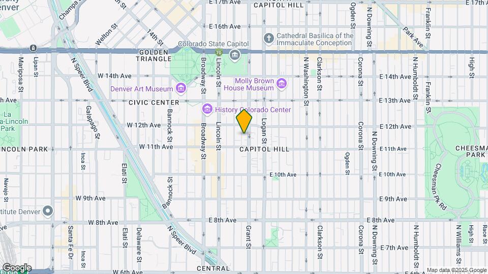 1135 N Grant St Map and Location Details