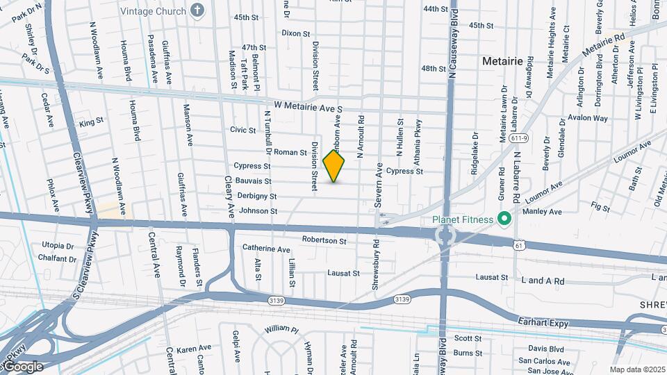 3634 Bauvais St Map and Location Details