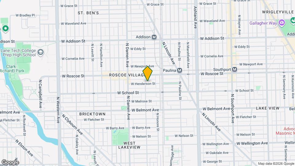 1844 W Henderson St Map and Location Details