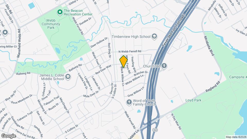 7709 Black Willow Ln Map and Location Details