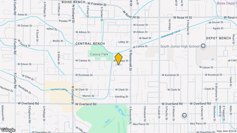 4347 W Camas St Map and Location Details