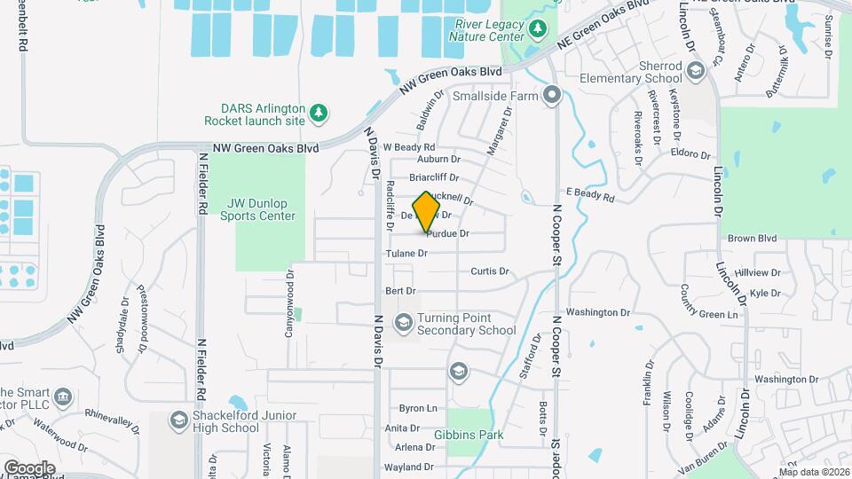1012 Purdue Dr Map and Location Details