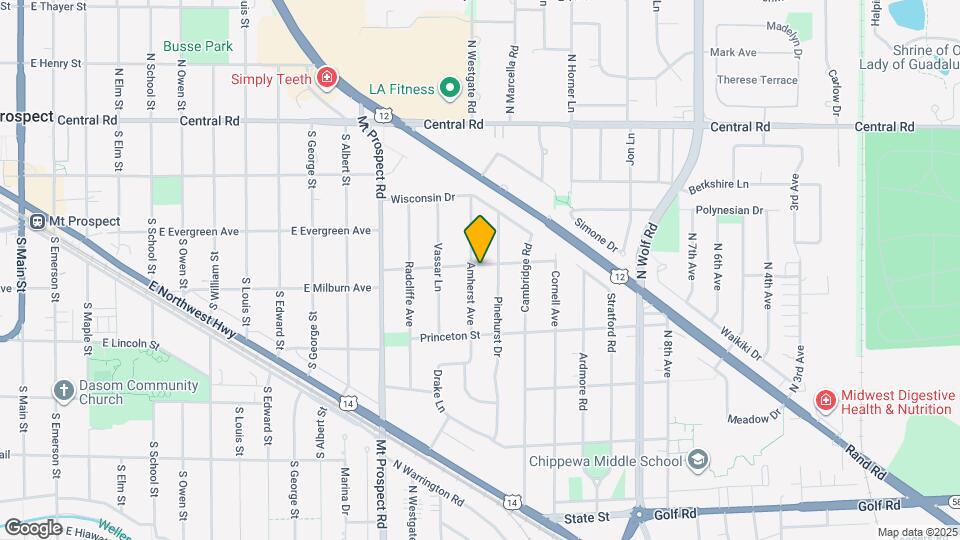 493 Amherst Ave Map and Location Details