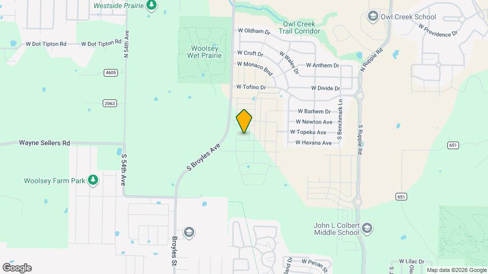 4808 W Planetree St Map and Location Details