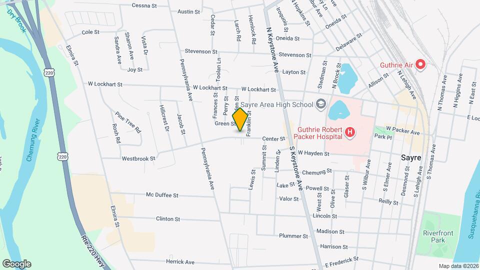 134 Center St Map and Location Details