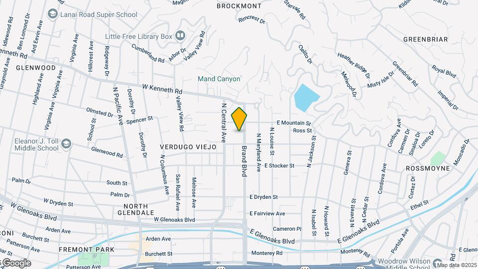 1317 N Brand Blvd Map and Location Details