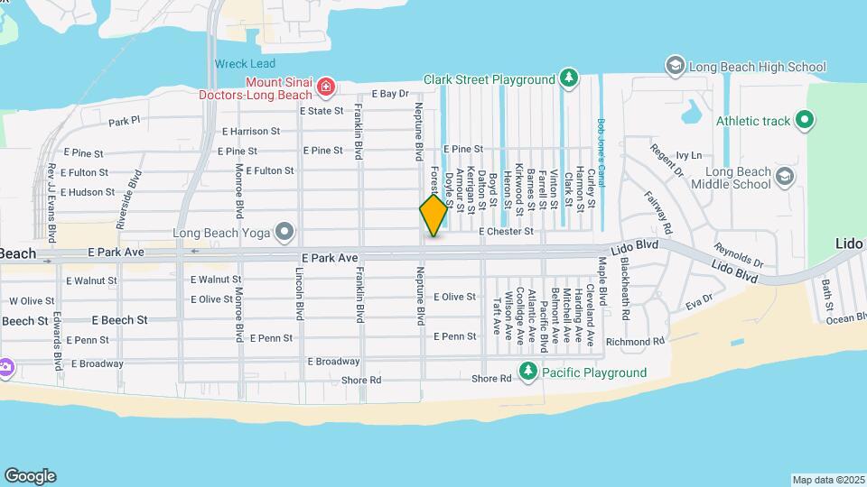 611 E Park Ave Map and Location Details