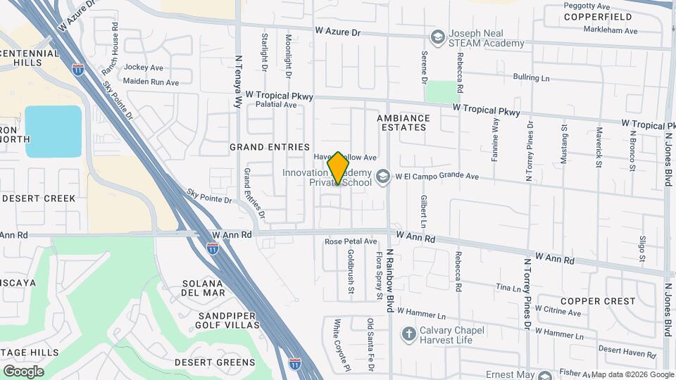 6916 Yellow Cosmos Ave Mapa y Detalles de la Ubicación