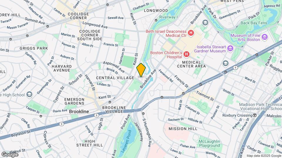 256 Aspinwall Ave Map and Location Details